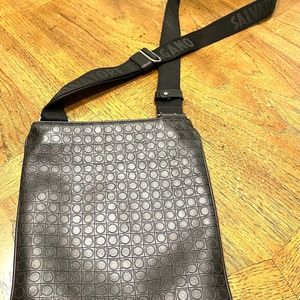 Authentic Salvatore Ferragamo Black Messenger Bag